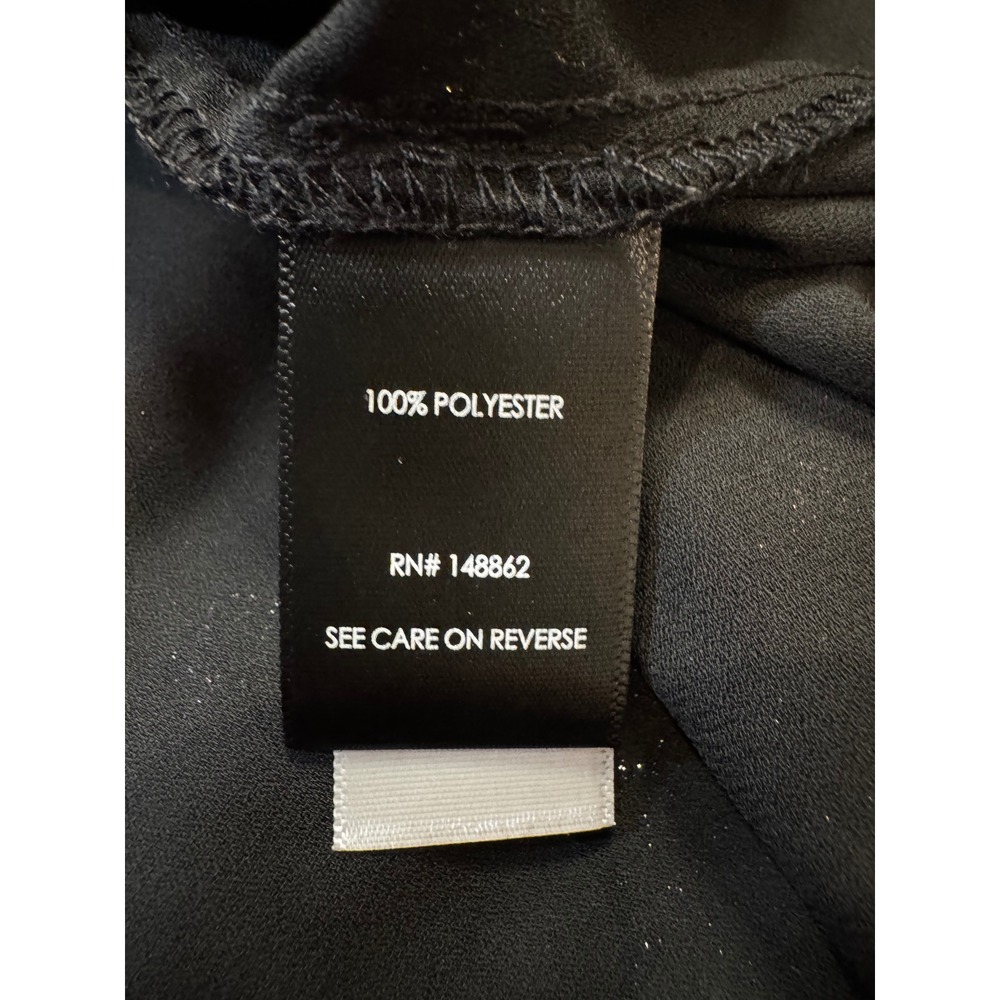 Torrid Harper Blouse Womens 5 5X Black Gold Silver Foil Celestial Moon Star Top - Picture 4 of 8